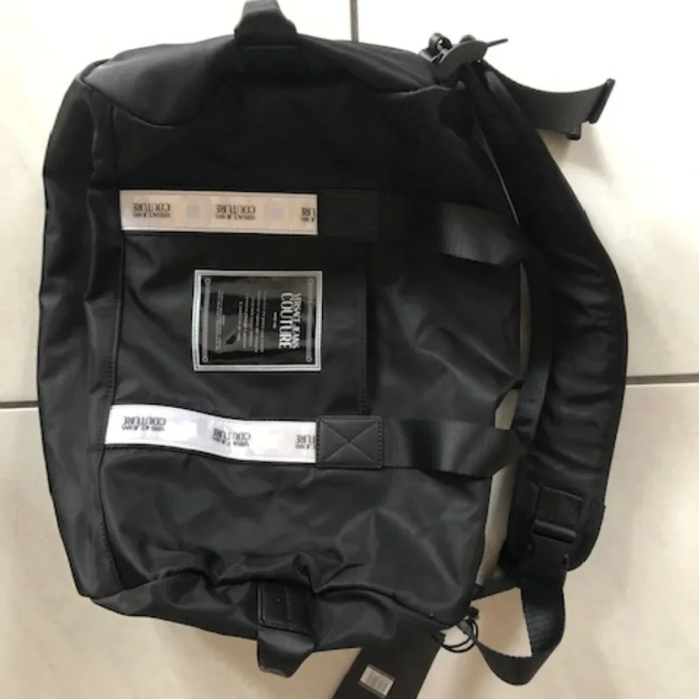 VERSACE Jeans Couture Travel Duffel Bag. Black. Tote. Travel. Bag. NWT. - Picture 3 of 9